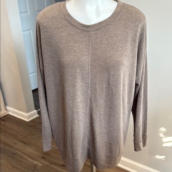 Cherish Large Brown Tan Crew Neck Sweater - Picture 3 of 7